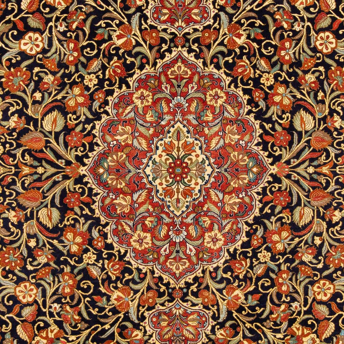 Persisk tæppe - Ghom - 305 x 212 cm - flerfarvet