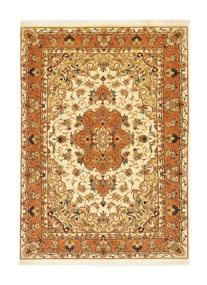Persisk tæppe - Tabriz - Royal - 143 x 103 cm - beige