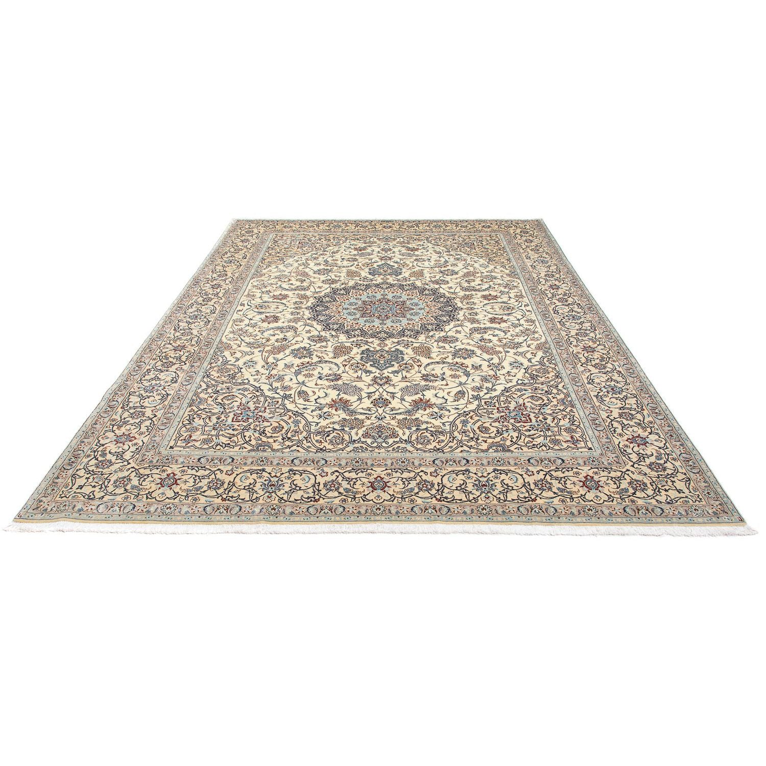 Persisk tæppe - Nain - Premium - 310 x 213 cm - beige
