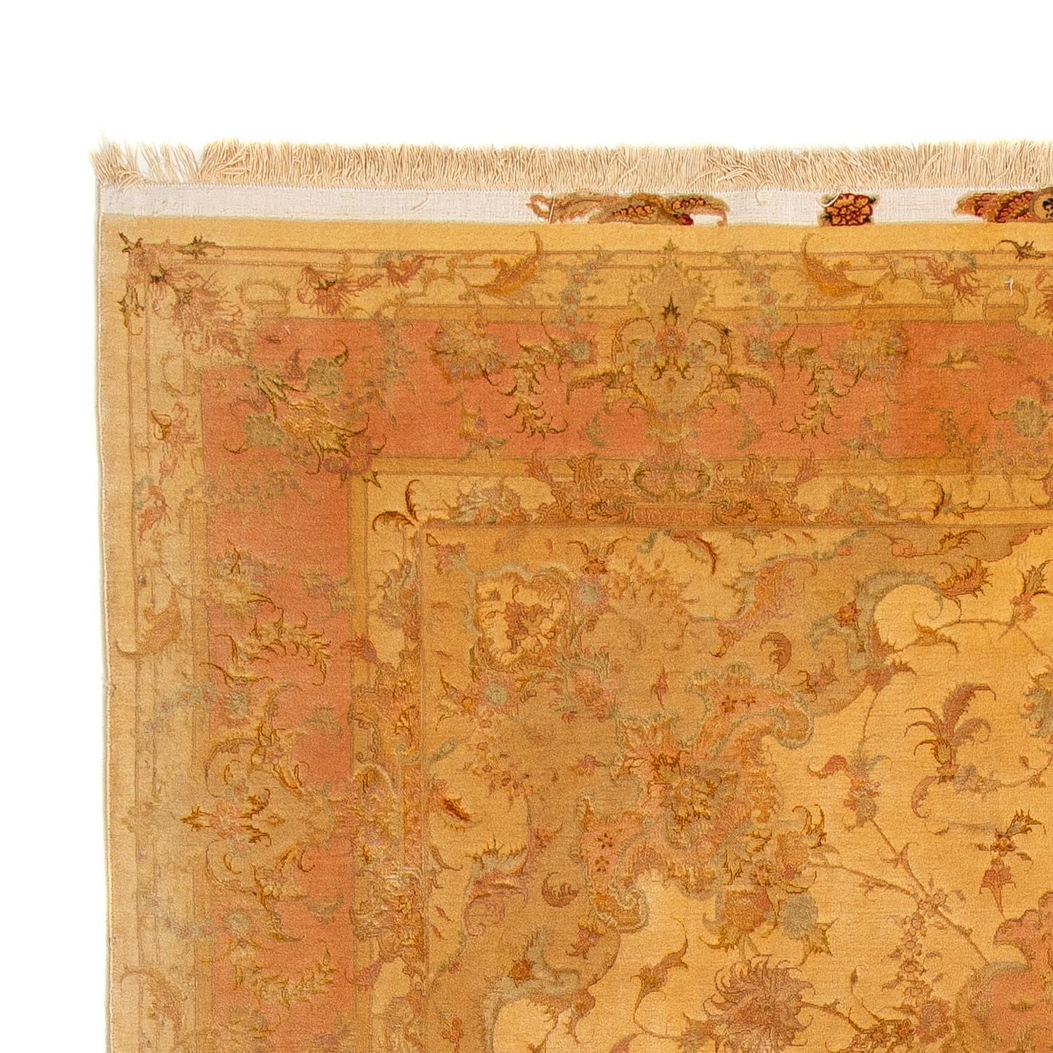 Persisk tæppe - Tabriz - Royal - 300 x 200 cm - guld
