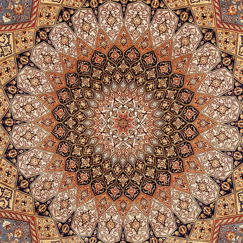 Persisk tæppe - Tabriz - Royal - 358 x 253 cm - lys brun