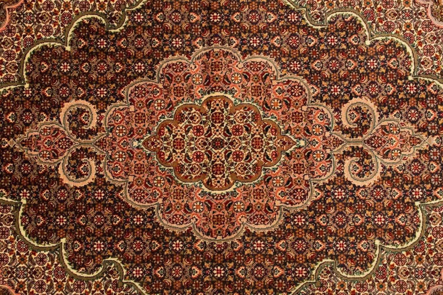 Persisk tæppe - Tabriz - Royal - 148 x 103 cm - mørkeblå