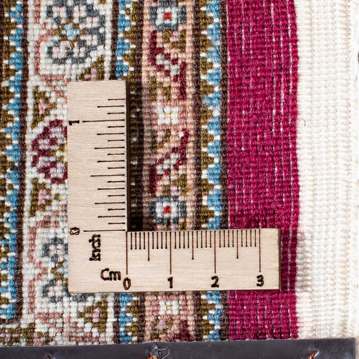 Persisk tæppe - Tabriz - 208 x 150 cm - mørkerød