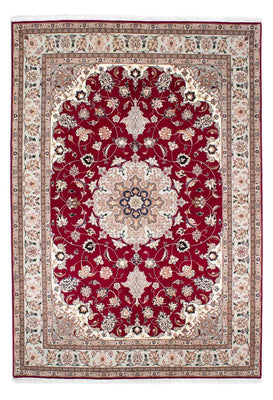 Persisk tæppe - Tabriz - Royal - 238 x 166 cm - mørkerød