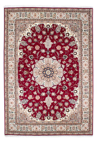 Persisk tæppe - Tabriz - Royal - 238 x 166 cm - mørkerød