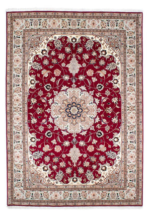 Persisk tæppe - Tabriz - Royal - 238 x 166 cm - mørkerød