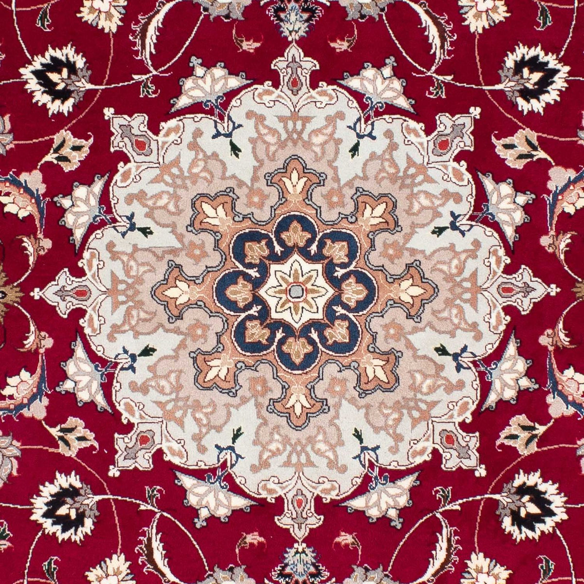 Persisk tæppe - Tabriz - Royal - 238 x 166 cm - mørkerød