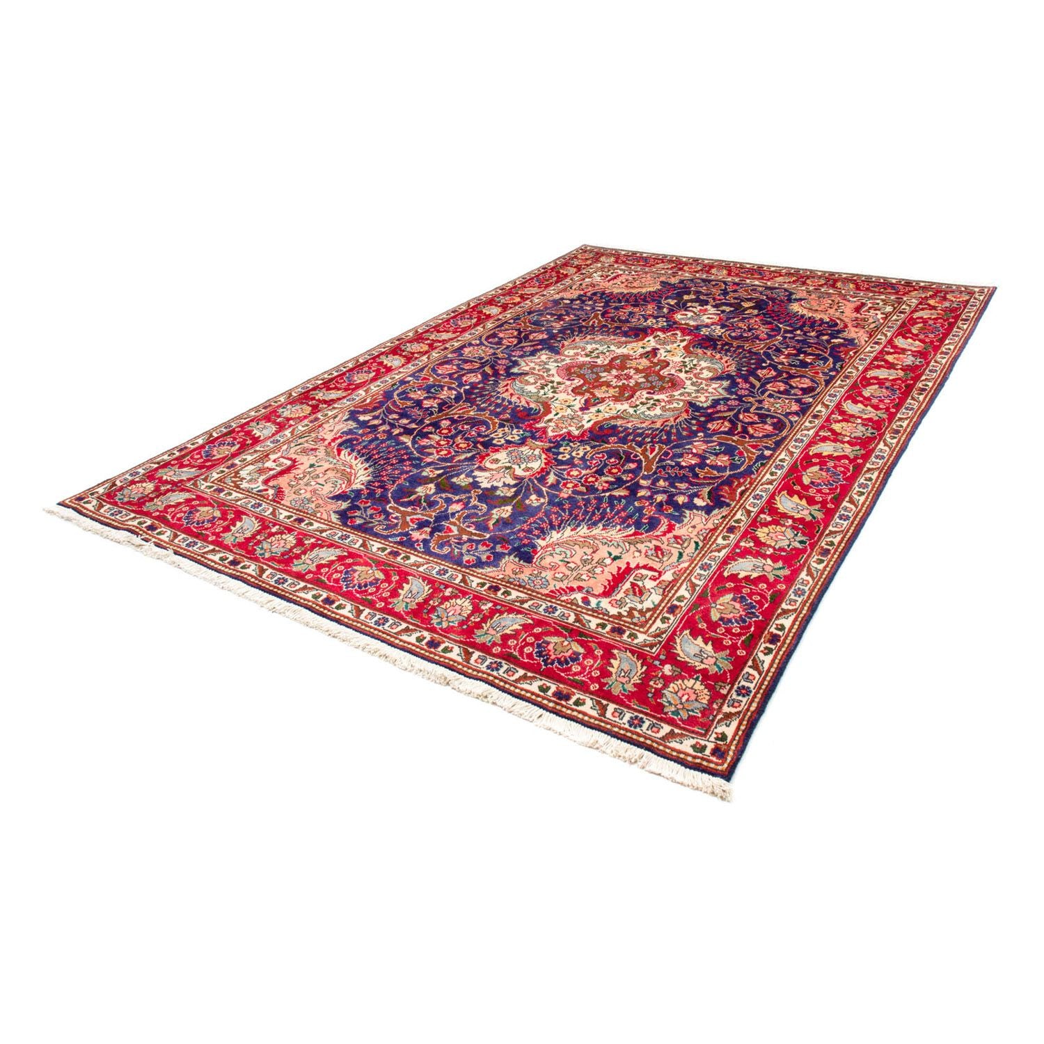 Persisk tæppe - Tabriz - 297 x 208 cm - rød
