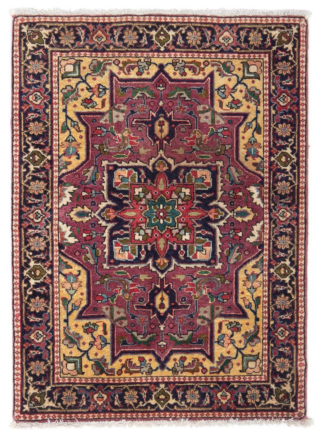 Persisk tæppe - Tabriz - 84 x 60 cm - mørkeblå