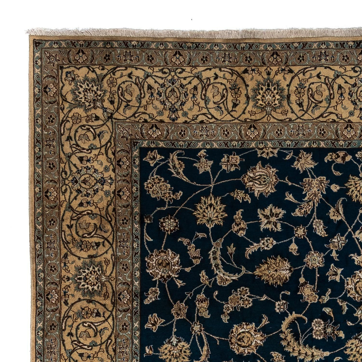 Persisk tæppe - Nain - Royal - 339 x 250 cm - mørkeblå