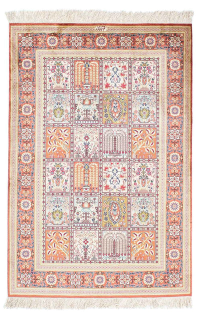 Qom Tæppe 100x150cm - Persisk tæppe