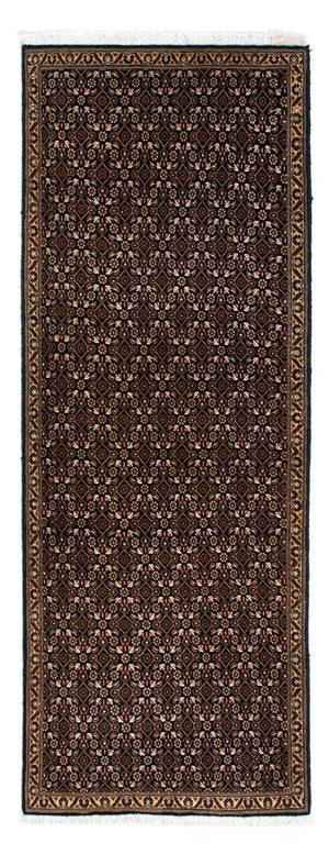 Løber Persisk tæppe - Tabriz - 204 x 74 cm - mørkeblå