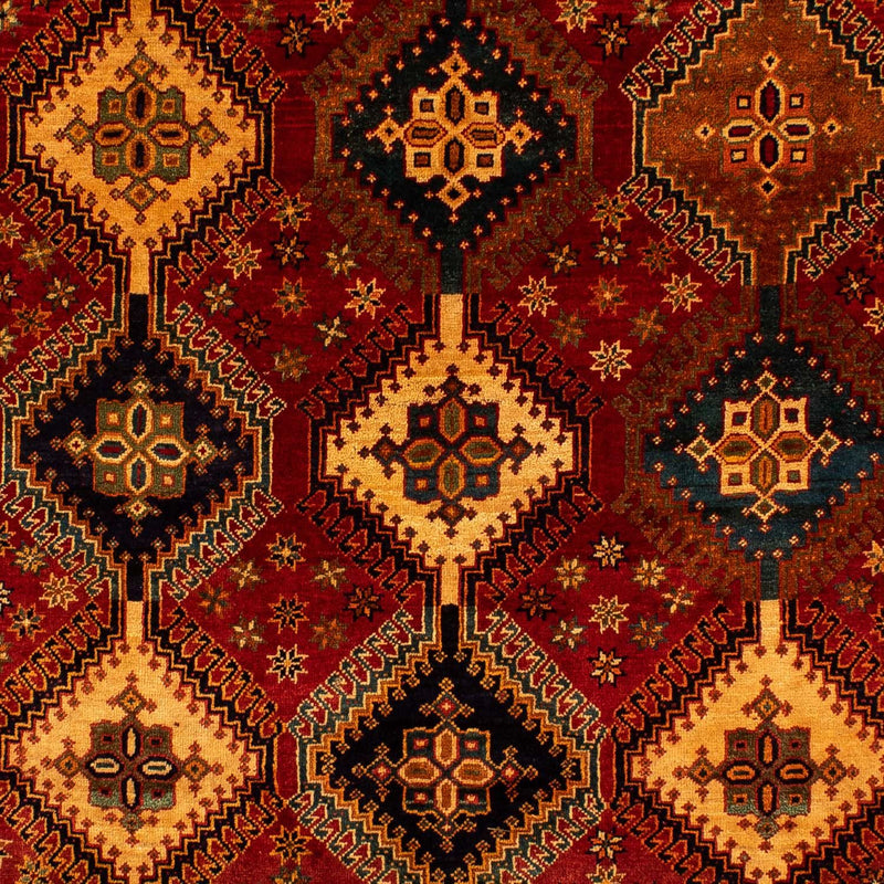 Persisk tæppe - Nomadisk - 282 x 200 cm - mørkerød