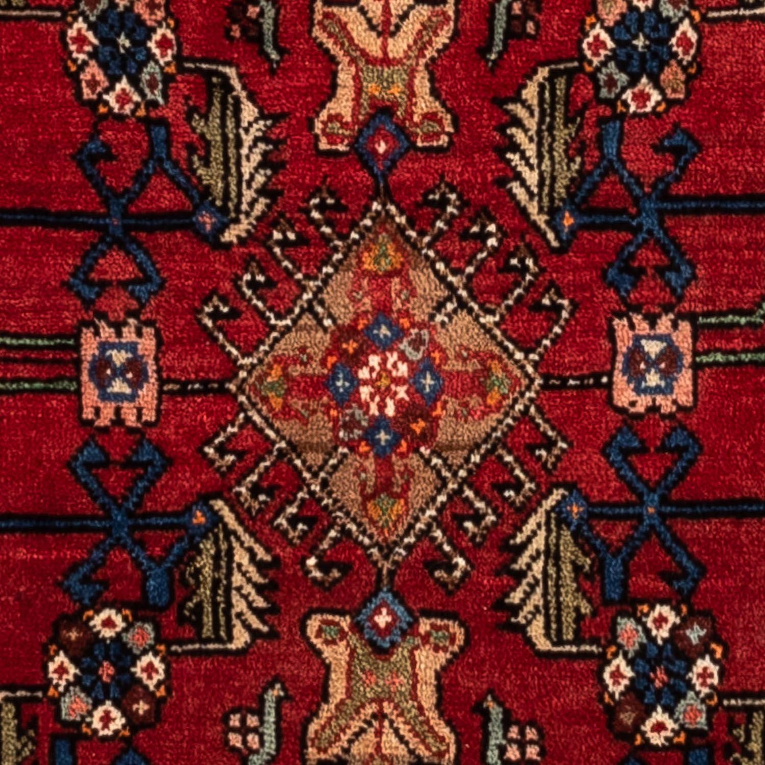 Persisk tæppe - Nomadisk - 155 x 103 cm - mørkerød
