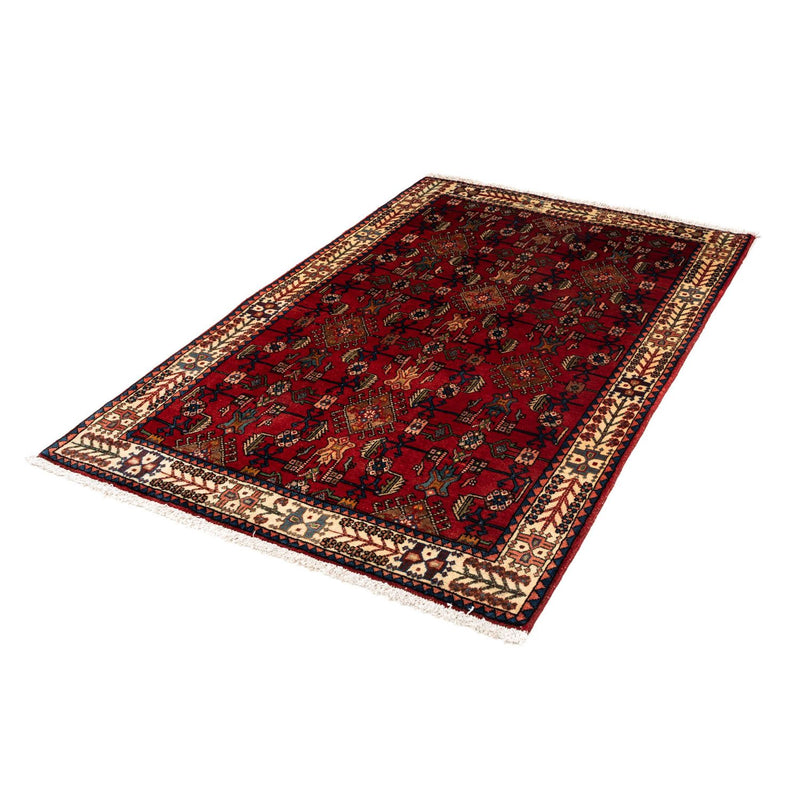 Persisk tæppe - Nomadisk - 155 x 103 cm - mørkerød