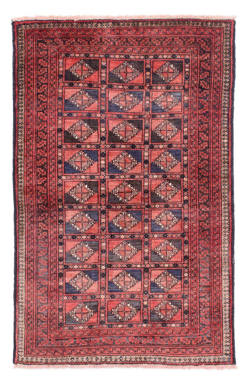 Baluch-tæppe - 151 x 91 cm - lysrød