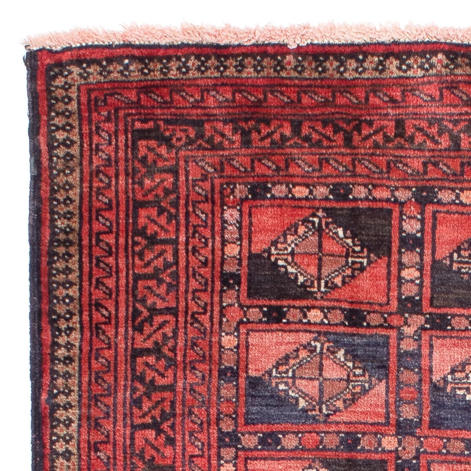 Baluch-tæppe - 151 x 91 cm - lysrød