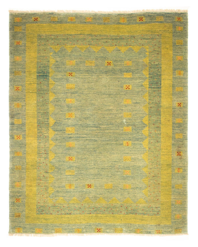 Gabbeh-tæppe - Persisk - 218 x 175 cm - lysegrøn