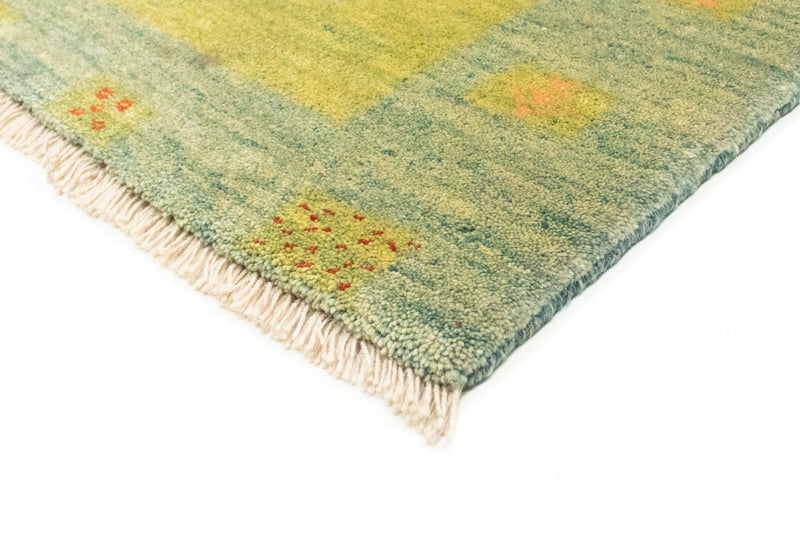 Gabbeh-tæppe - Persisk - 218 x 175 cm - lysegrøn