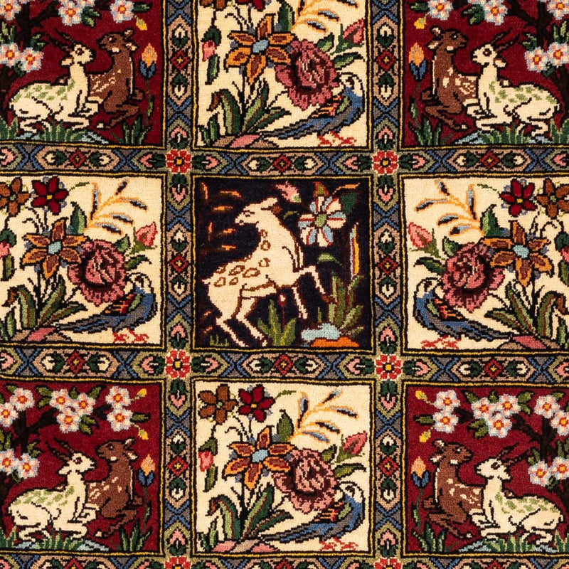 Persisk tæppe - Nomadisk - 160 x 108 cm - mørkerød