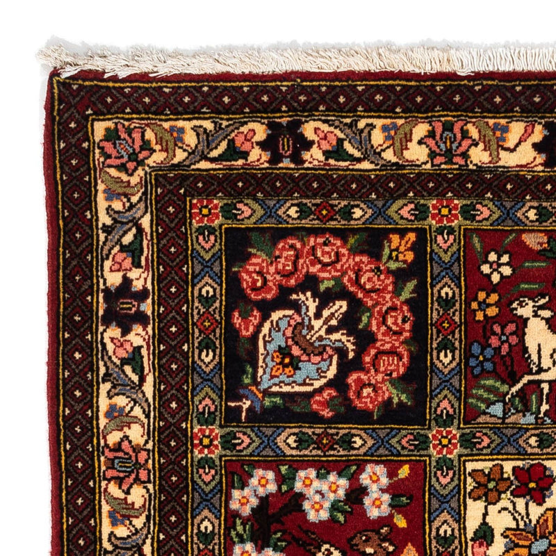 Persisk tæppe - Nomadisk - 160 x 108 cm - mørkerød