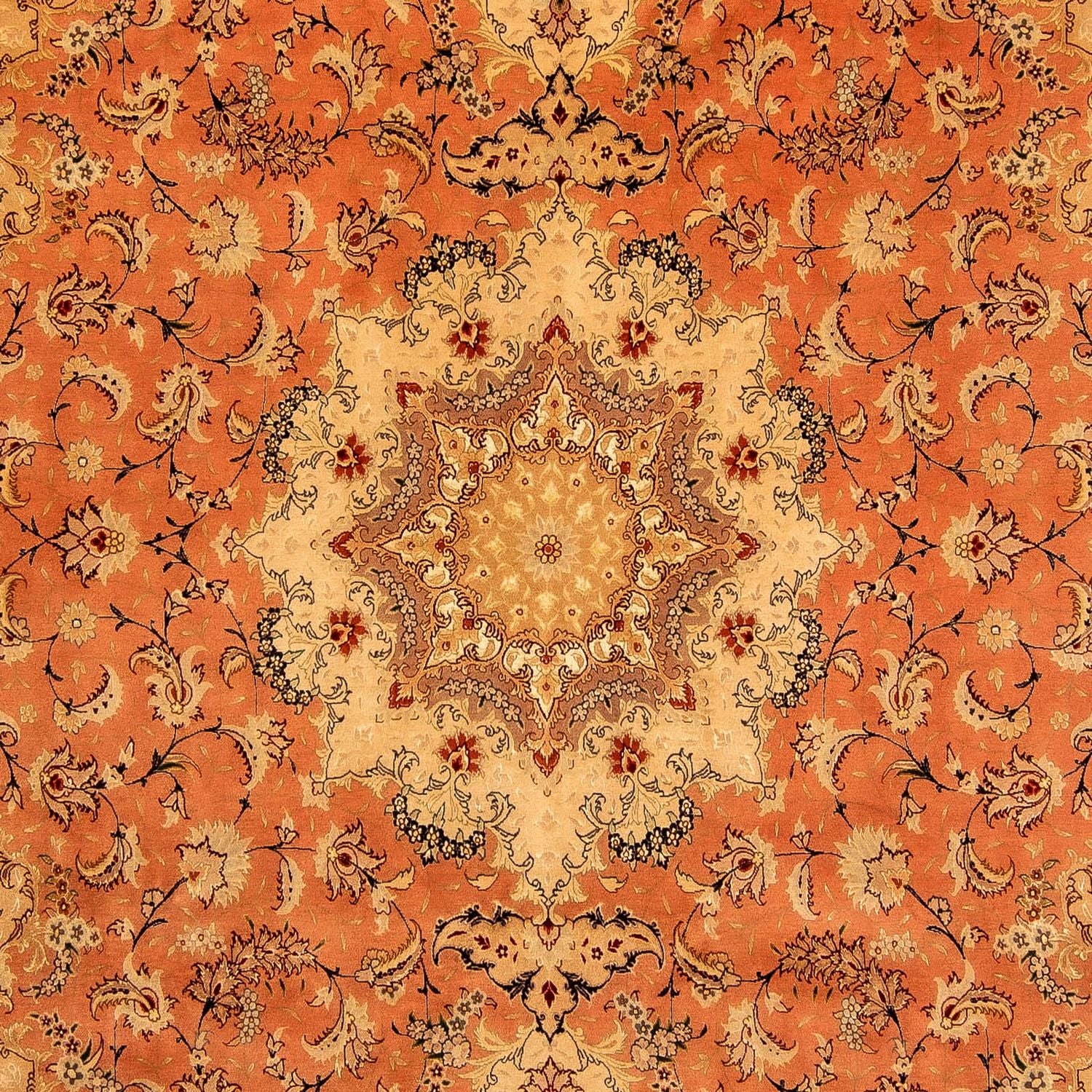 Persisk tæppe - Tabriz - Royal - 353 x 246 cm - rust