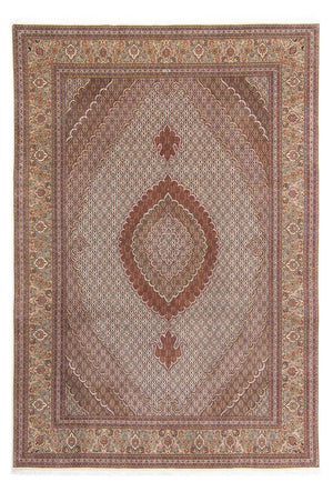 Persisk tæppe - Tabriz - 358 x 248 cm - lys brun