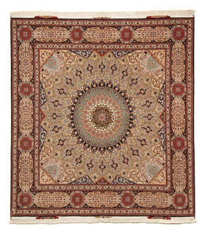 Persisk tæppe - Tabriz - Royal firkantet  - 206 x 204 cm - flerfarvet