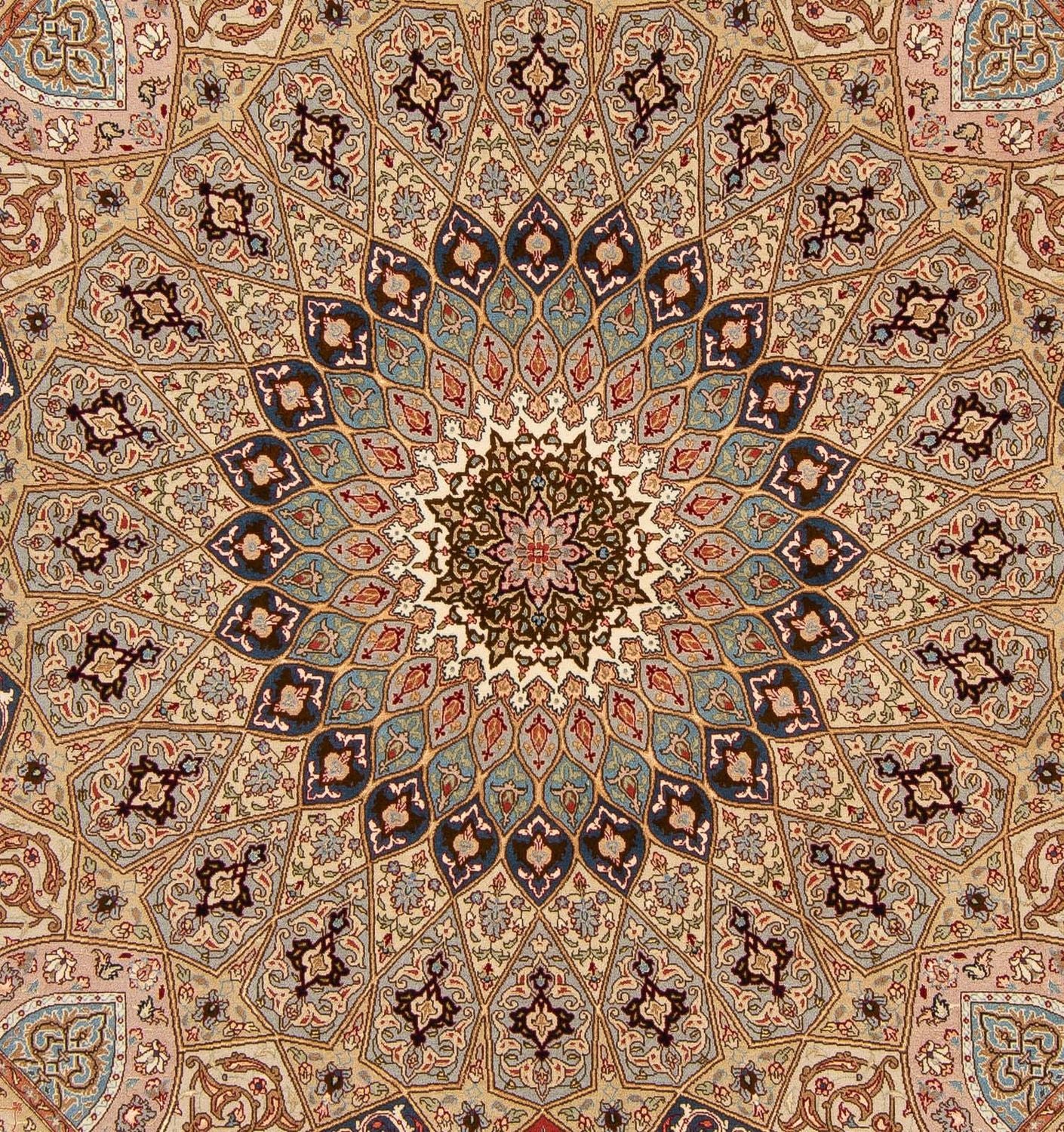 Persisk tæppe - Tabriz - Royal firkantet  - 206 x 204 cm - flerfarvet