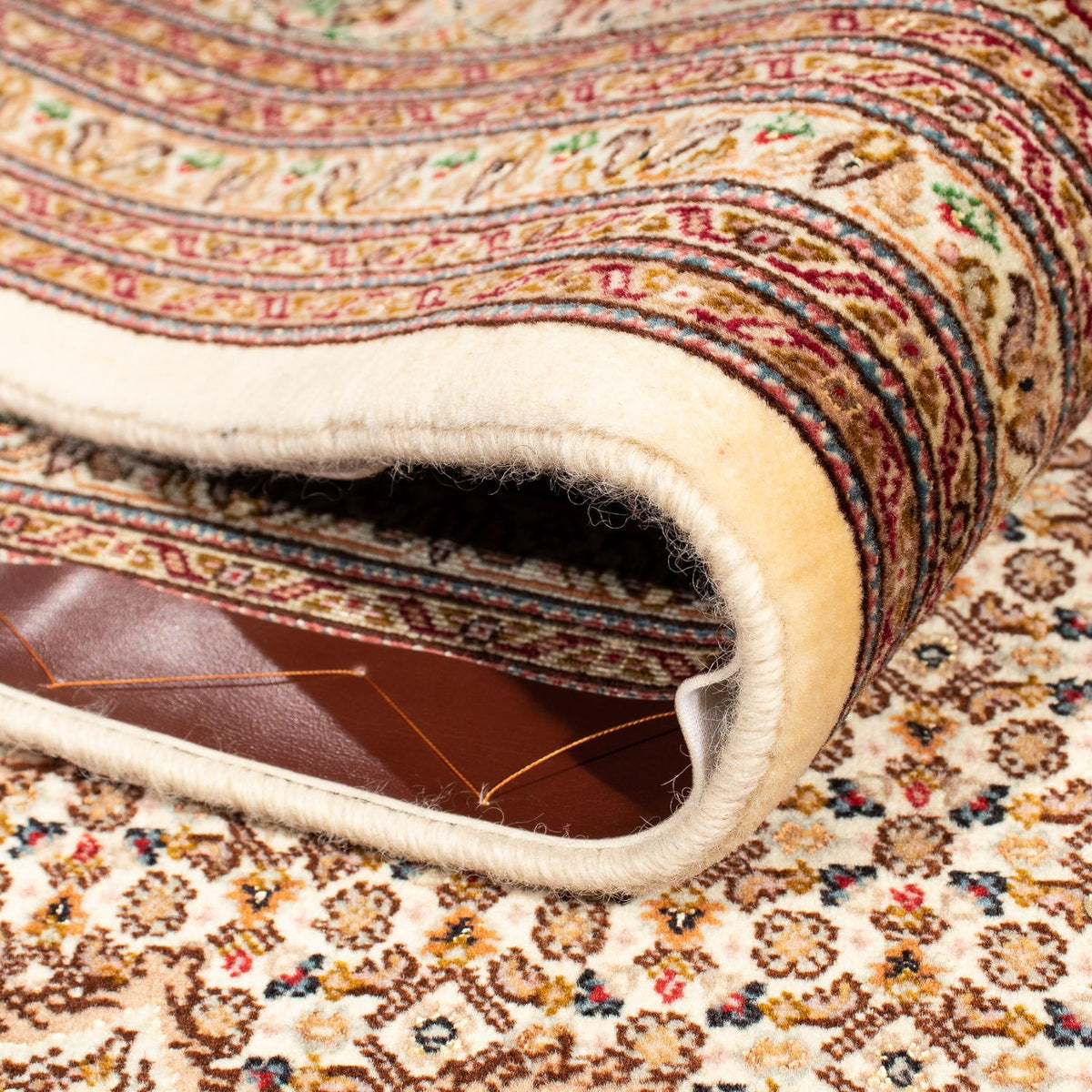 Persisk tæppe - Tabriz firkantet  - 251 x 251 cm - lys brun