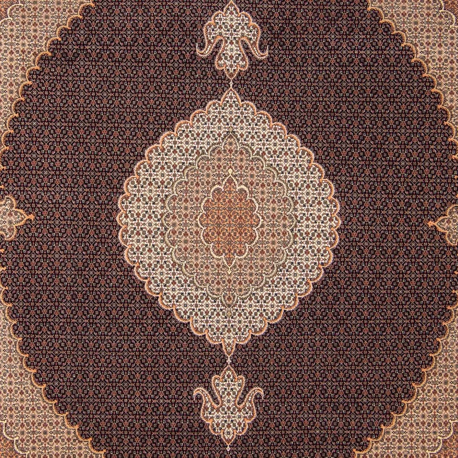 Persisk tæppe - Tabriz - 292 x 254 cm - flerfarvet