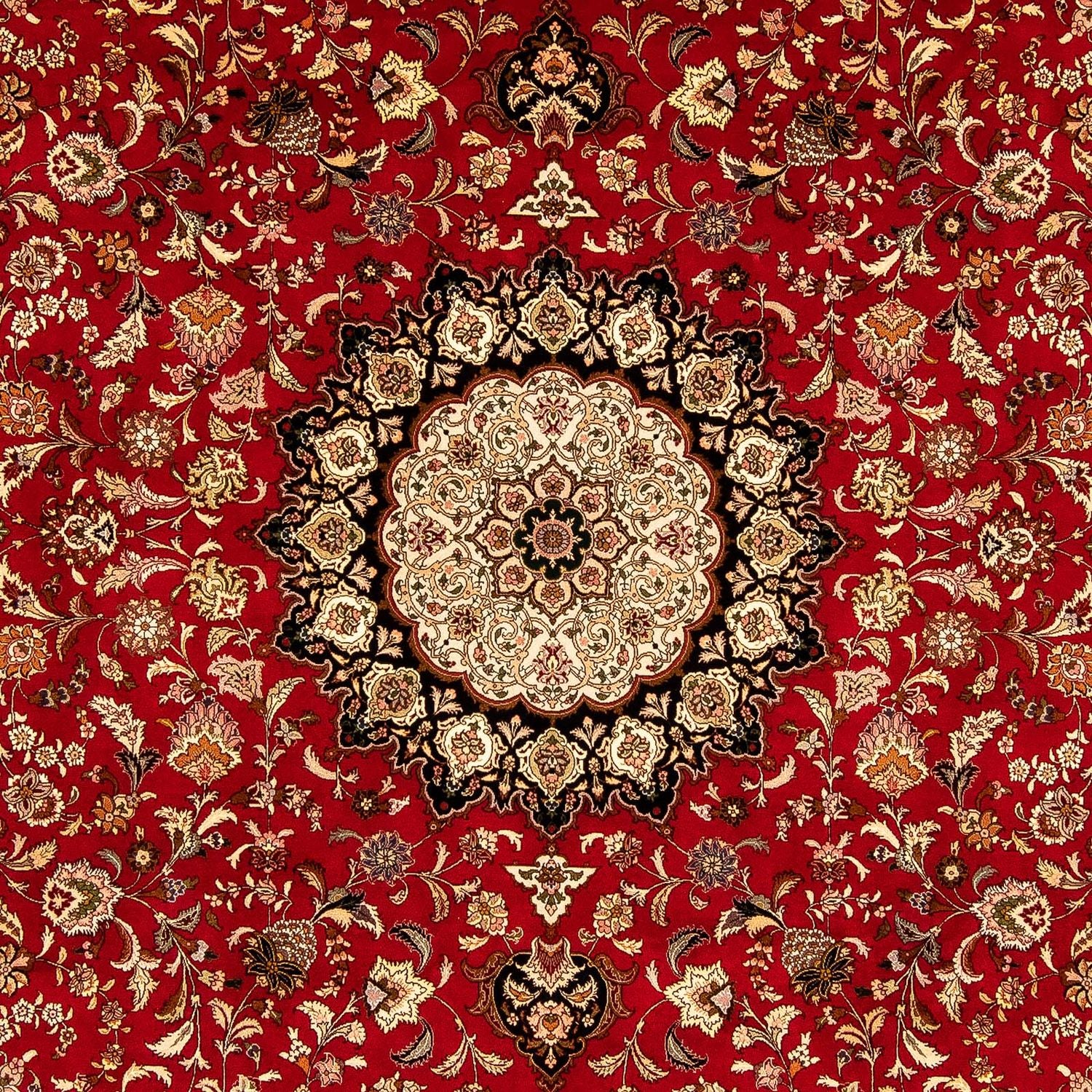 Persisk tæppe - Tabriz - Royal - 356 x 253 cm - rød