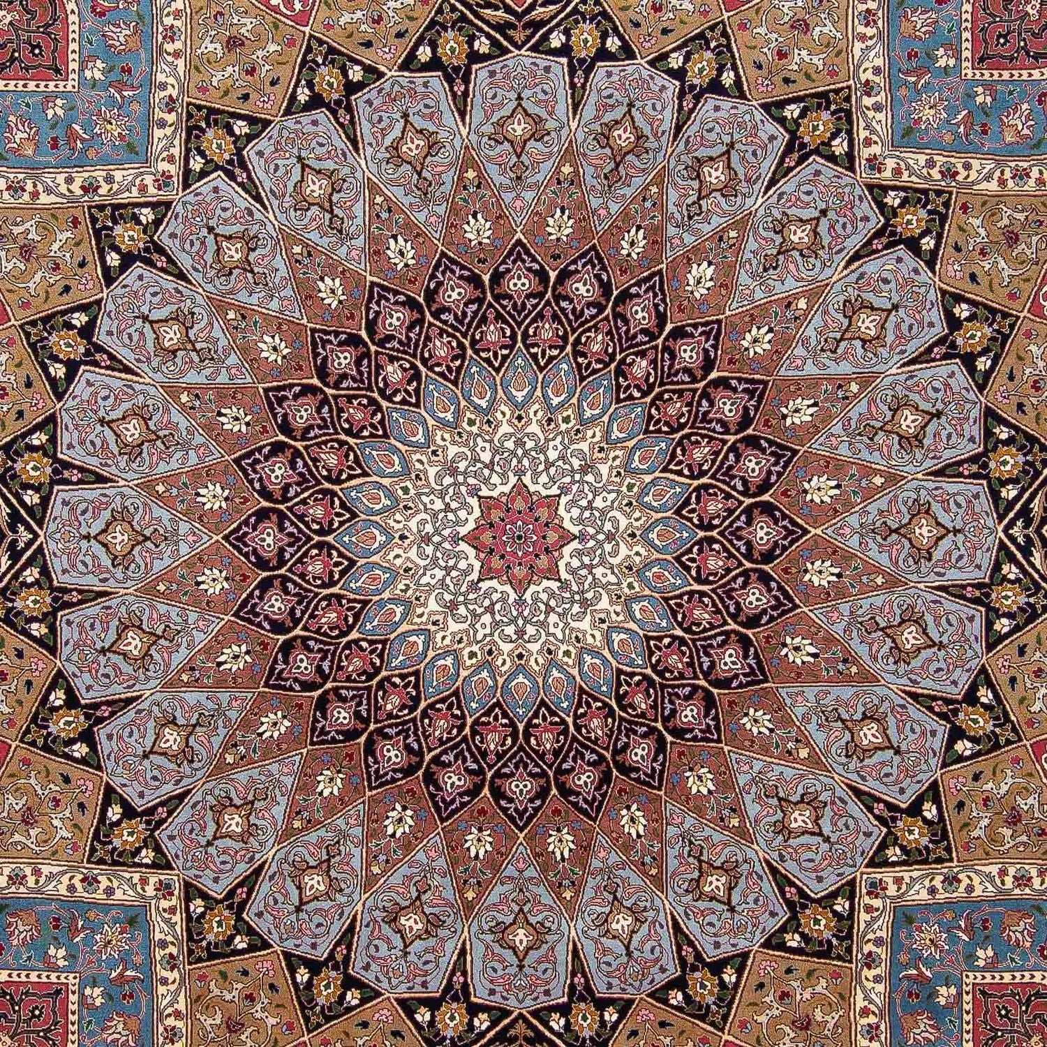Persisk tæppe - Tabriz - Royal - 303 x 256 cm - flerfarvet