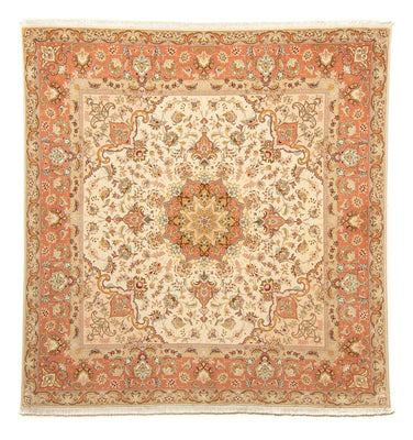 Persisk tæppe - Tabriz - Royal firkantet  - 212 x 205 cm - beige