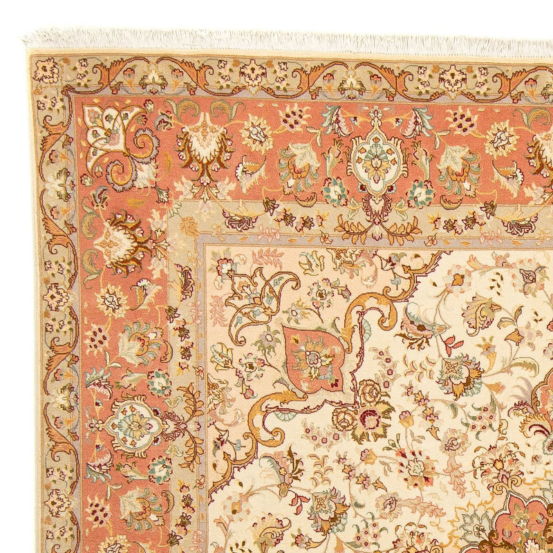 Persisk tæppe - Tabriz - Royal firkantet  - 212 x 205 cm - beige