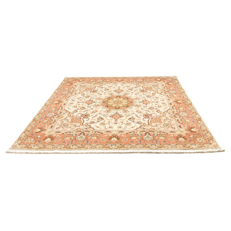 Persisk tæppe - Tabriz - Royal firkantet  - 212 x 205 cm - beige