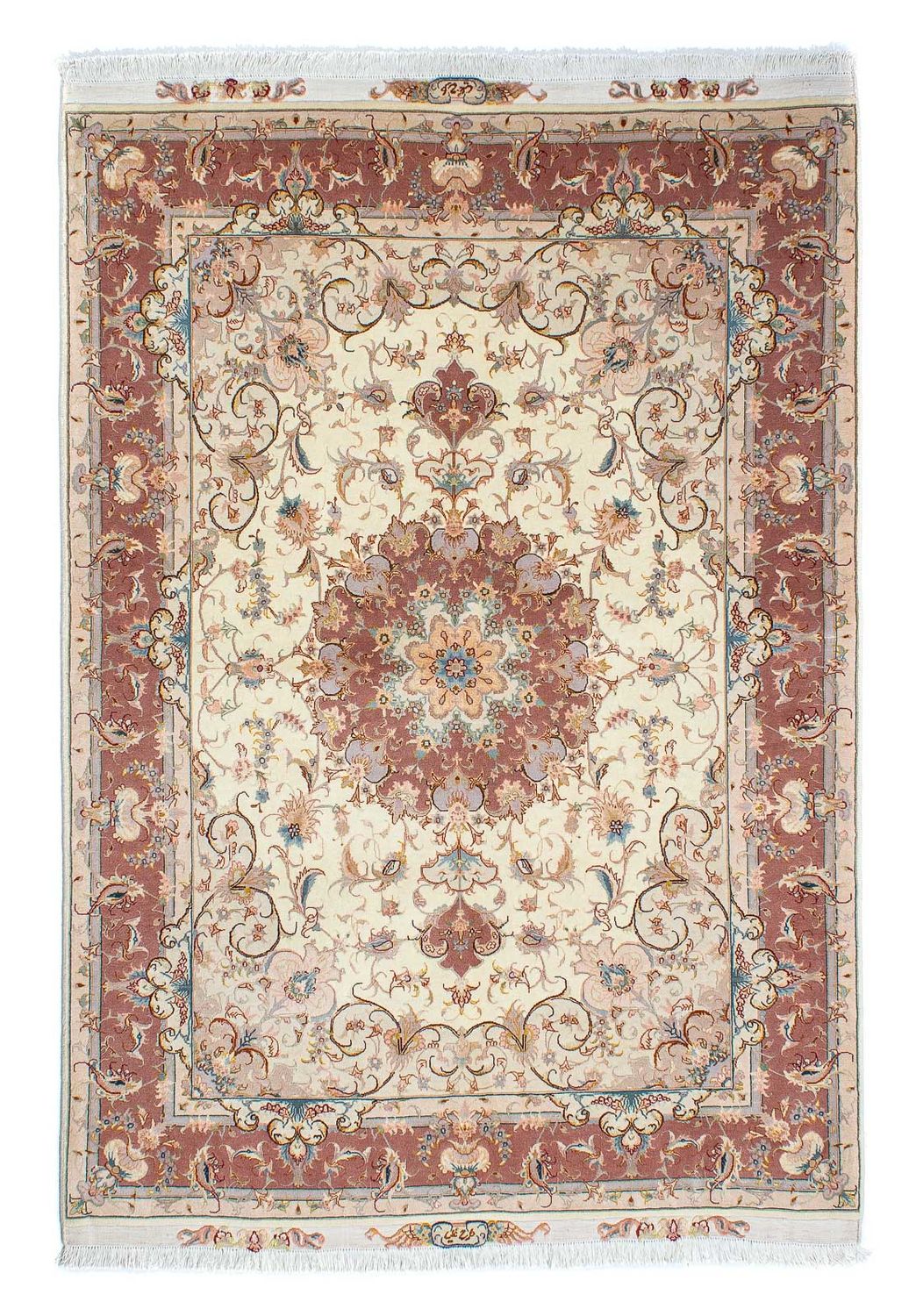 Persisk tæppe - Tabriz - Royal - 213 x 149 cm - beige