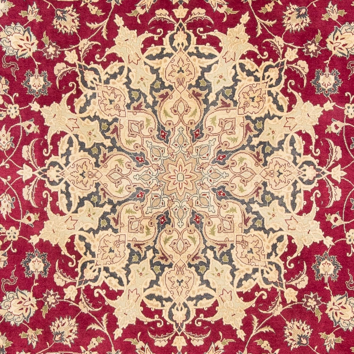 Persisk tæppe - Tabriz - Royal - 300 x 202 cm - mørkerød