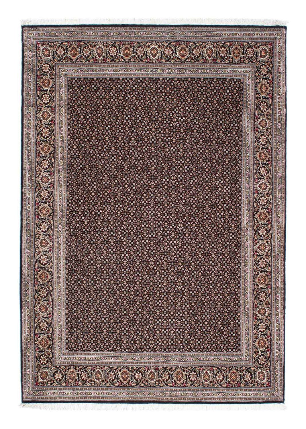 Persisk tæppe - Tabriz - 215 x 151 cm - mørkeblå