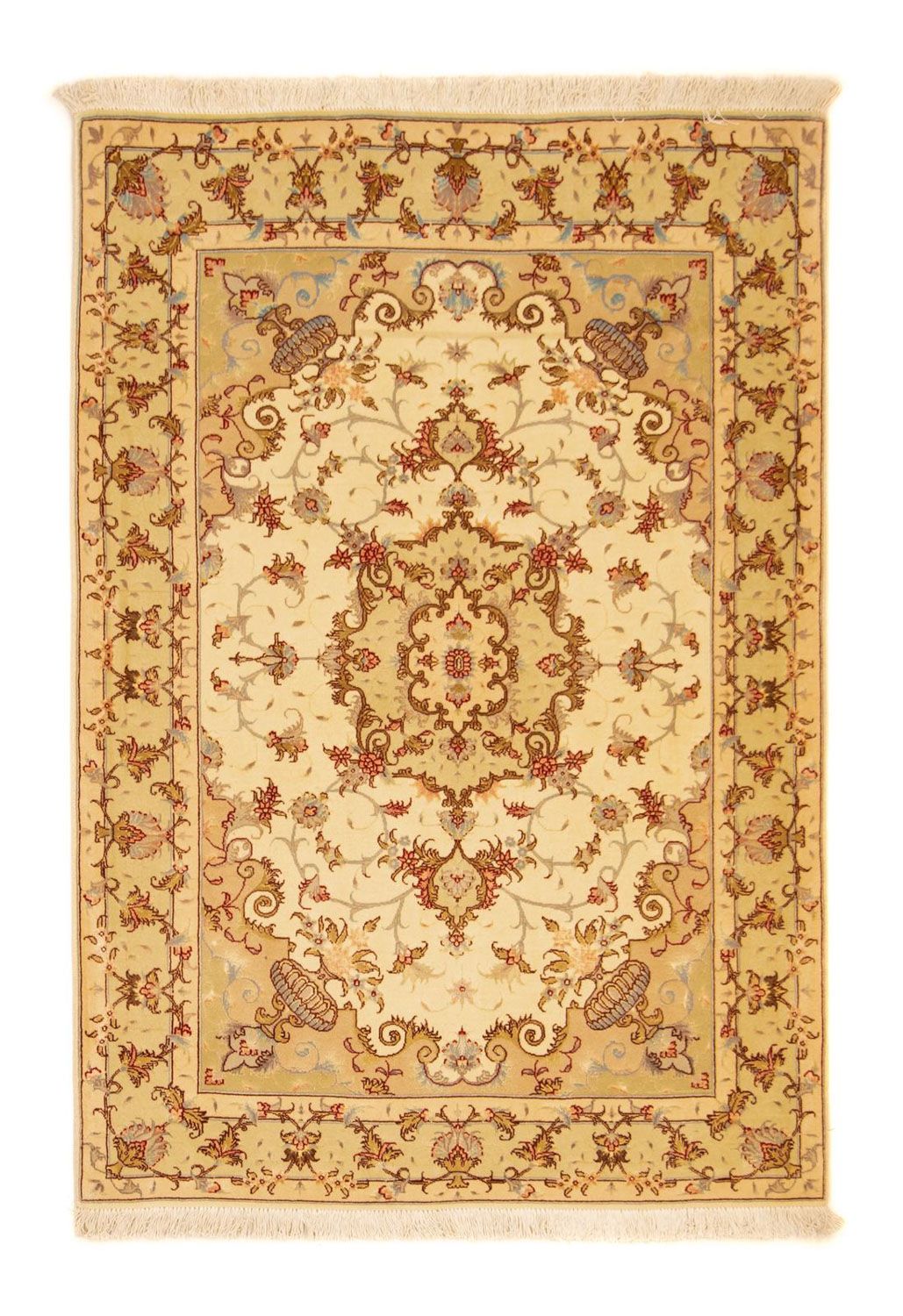 Persisk tæppe - Tabriz - Royal - 148 x 103 cm - beige
