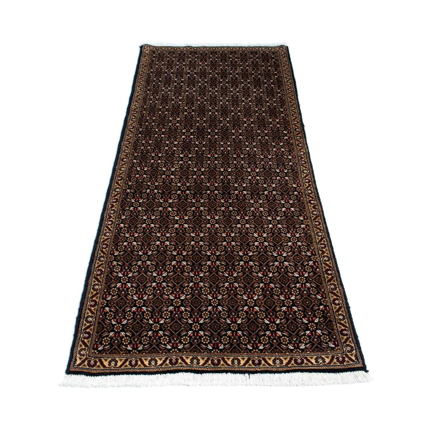 Løber Persisk tæppe - Tabriz - 206 x 70 cm - mørkeblå