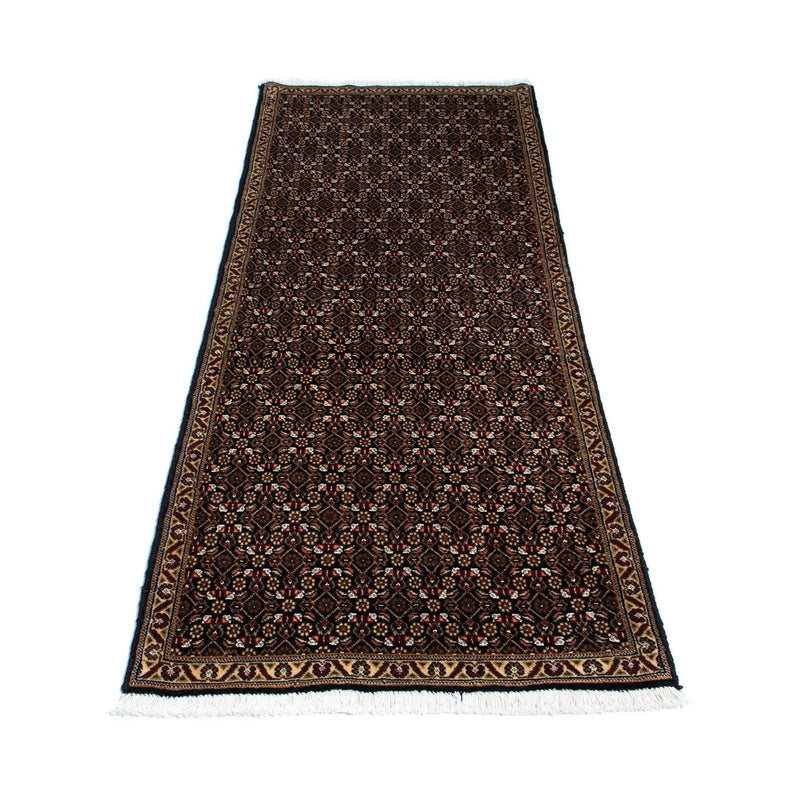 Løber Persisk tæppe - Tabriz - 206 x 70 cm - mørkeblå