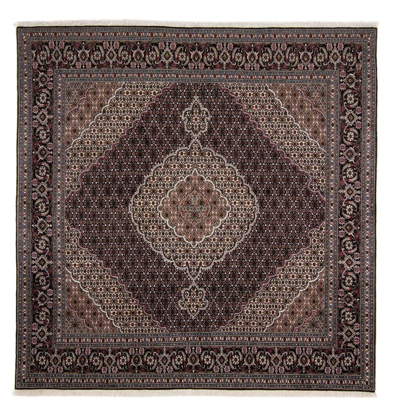 Persisk tæppe - Tabriz - Royal firkantet  - 251 x 249 cm - mørkeblå