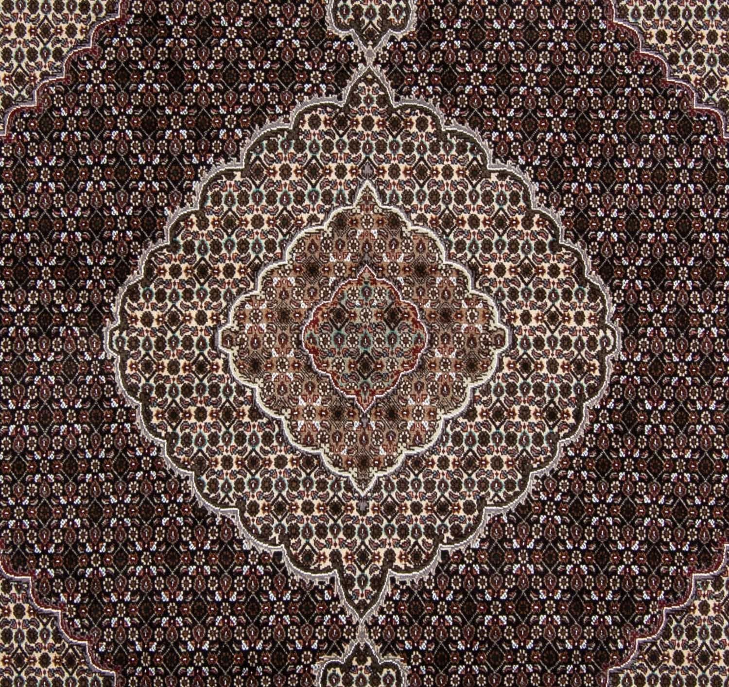 Persisk tæppe - Tabriz - Royal firkantet  - 251 x 249 cm - mørkeblå