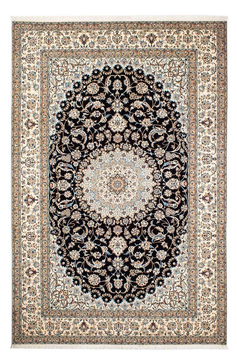Persisk tæppe - Nain - Premium - 250 x 170 cm - mørkeblå