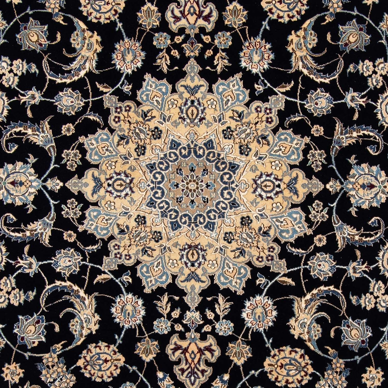 Persisk tæppe - Nain - Royal - 300 x 205 cm - sort