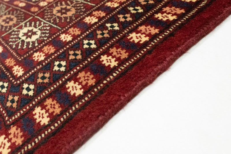Afghansk tæppe - Bukhara firkantet  - 205 x 193 cm - rød