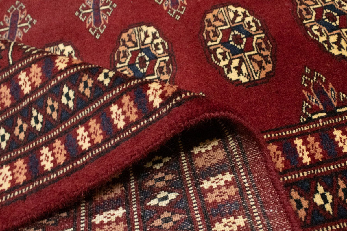 Afghansk tæppe - Bukhara firkantet  - 205 x 193 cm - rød