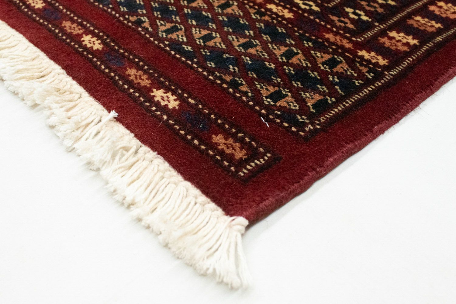 Afghansk tæppe - Bukhara firkantet  - 205 x 205 cm - rød