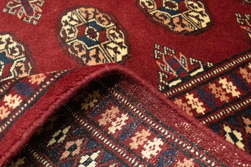 Afghansk tæppe - Bukhara firkantet  - 205 x 205 cm - rød